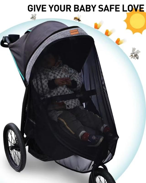 Youpinby 97% Stroller Sun Shade - Universal Stroller Sun Shade for Travel Strollers, Jogging Strollers; Baby