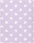 J JOYSAY Hearts Light Purple Fitted Crib Sheet for Boys Girls Baby Soft Crib