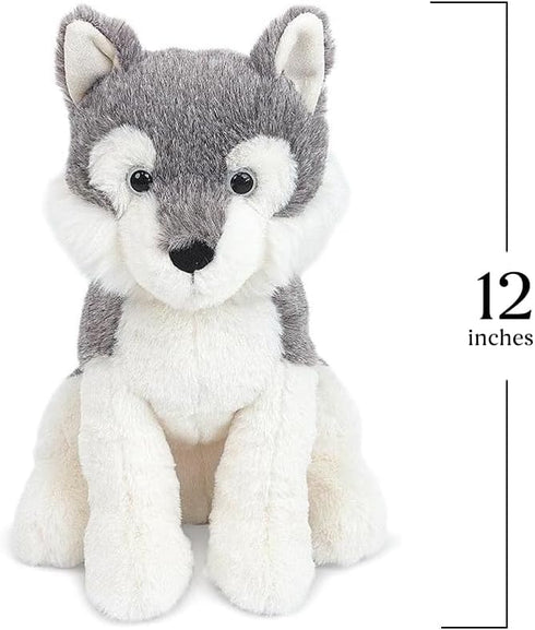 MON AMI Yukon The Husky Dog Stuffed Animal – 12”, Hand Crafted Soft Cuddly Plush Toy