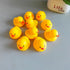 Yhobulis 10Pcs Summer Mold Free Yellow Rubber Ducks Waterproof Bath Duck Toys for Toddlers Boys Girls, No Hole Yellow