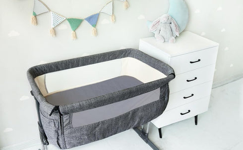 Bassinet Mattress Pad Cover, Fits 21” x 31” Maxi COSI Iora, 2 Pack Ultra Soft Waterproof Breathable, White and Grey