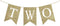 NISEVAN Pre-Strung Two Banner Gold Glitter High Chair Banner for Kids 2nd Birthday