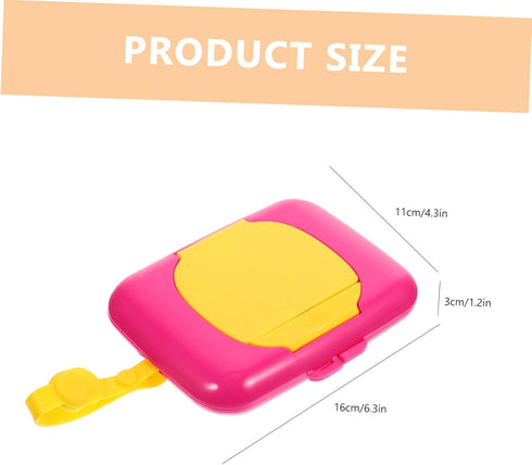 Wipe Box Refillable Dispenser Babywipes Tissue Reusable Wipe Container Hard Hat On- The- Go Wipes Dispenser Baby