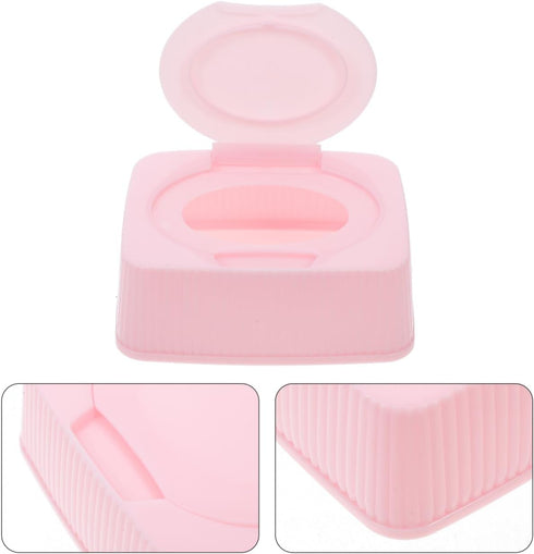 Zerodeko Wipes Holder Dust Wipes Container for Travel Home Nursery Portable Makeup Cotton Organizer Dispenser