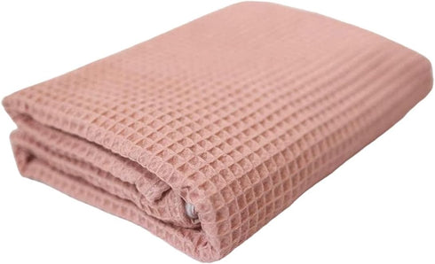 Soft & Cozy Baby Waffle Blanket - Nursery Blankets for Boys Girls, Lightweight Baby and Toddler Throw Blanket (Dusty