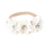 Baby Girl Floral Headband Nylon Flower Crown Elastic Hairband 3pcs Hair Accessories Gift for Girls (33#)