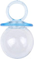 Milageto Pack 12 of Fillable Candy Bottles Pacifier Shaped Baby Favors Blue/Pink, Blue