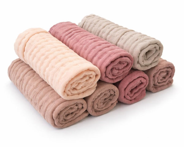 Kestel Muslin Baby Washcloths and Burp Cloths, 100% Cotton Baby Bath Wash Cloths,