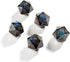 Yiotfandoll 5PCS D20 22mm 20 Polyhedral Dice Dice Resin Sided Dice Game Dice for RPG MTG DND Dice Table Games (Black