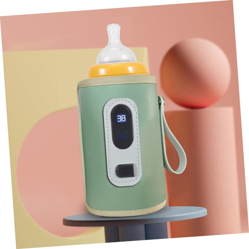 Five-setting Portable Digital Bottle Warmer for Breastmilk Travel Use with Wear-resistant Cover Temperature Control