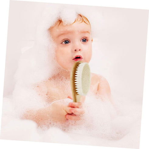 Set Infant Hair Brush and Comb Kit Wool Brush for Newborn Hair Care Supplies