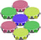 ArtCreativity Neon Tambourines for Kids, Set of 12, Percussion Musical Instruments for