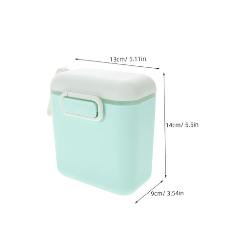 Portable Formula Container Capacity Travel Dispenser with Multi Compartment Design Lightweight Cork Material for Milk