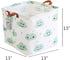 Square Storage Bins Canvas Collapsible Basket with Handles - Toy Organizer for Nursery, Kid's Toys, Closet & Laundry