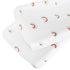 Rainbow Changing Pad Cover 2 Pack, 32”x17”x5.5” for Standard Baby Changing Pads, Universal Microfiber Soft Sheets