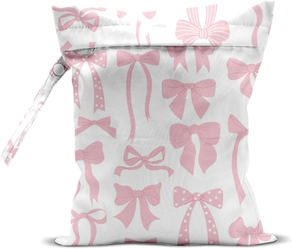 zcyxuuw Wet Bag, Wet Dry Bag, Swimsuit Bags, Beach Essentials, Pink Bow Decor