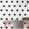 48pcs/Set Stars Vinyl Wall Decor Stickers - DIY White Star Wall Decals for Kids Nursery Room Decor