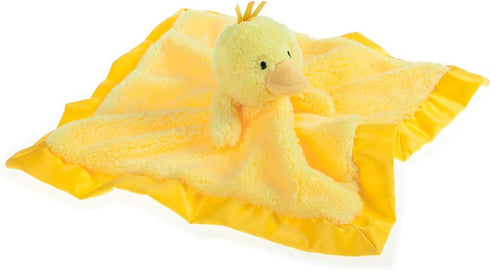 Apricot Lamb Stuffed Animals Duck Security Blanket, Infant Nursery Plush Baby Lovey 13 Inches