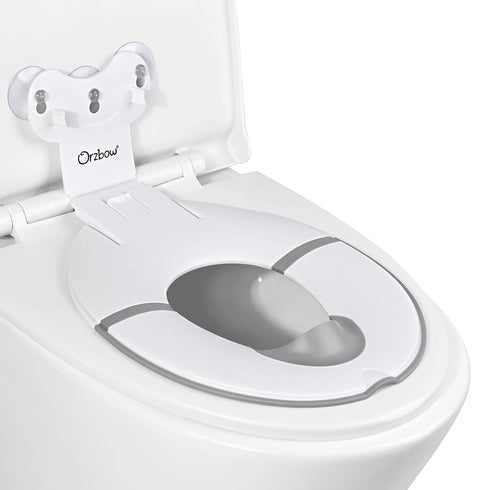 Orzbow Foldable Travel Potty Training Seat, Toddler Toilet Seat Attachment for Adult