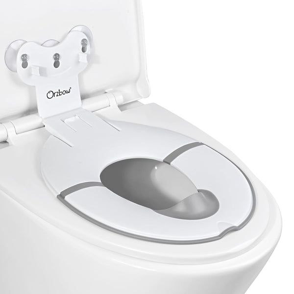 Orzbow Foldable Travel Potty Training Seat, Toddler Toilet Seat Attachment for Adult