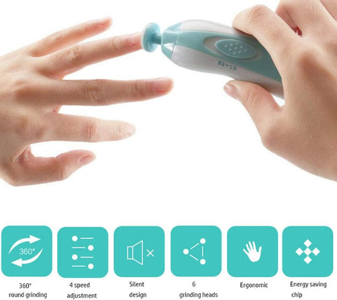HANGER Trimmer Trimmer Baby Nail File - Safe Electric Nail Clipper Grooming Kit - Baby Nail for Newborn Or Toddler Toes