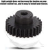 T best Motor Pinion Gear, 27T 1:14 Scale Remote Control Crawler Car Upgrade Parts for Wltoys 1/14 144001 (Black)