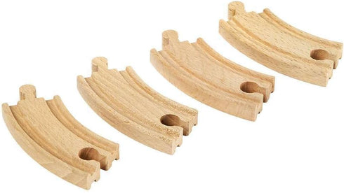 33337 4-Piece Set 3+ B08J88V5QW BRIO World - Premium Short Curved Tracks - Wooden Train Toy for Kids & Toddlers | Age |