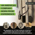 Urban August Child-Proof Refrigerator Lock for Kids & Adults, Lock for French Door Fridge and Cabinet (Regular, Black)