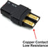 4 PCS Male and Female Deans T Plug to Connector Adapter for RC Battery Charger Compatible with TRX Wireless Converter