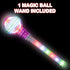ArtCreativity Spinning Light Up Wand for Kids, 14-Inch LED Light Wand with Batteries Included