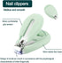 5-in-1 Baby Nail Kit, Baby Manicure Set with Clipper, Scissors, Tweezers, Glowing Ear Scoop, Nail File, Cute Case