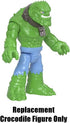 Replacement Part for Fisher-Price Imaginext DC Super-Friends Batsub Playset, Killer Crocodile Figure, Green with Blue