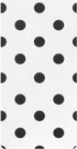CZXW Polka Dots Black White Crib Sheets Fitted 52" x 28" Natural Cotton