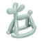 Teething Toy for Baby 0-6, 12, 18 Months, Jellydog Never Drop Food Grade Silicone Rocking Teether, Baby Gift, Mint Green
