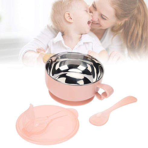 Feeding Bowl, Stainless Steel Insulated Bowl, for Baby Feeding for Heat Preservation by Tnfeeon