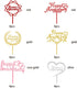24Pcs Happy Anniversary Cake Topper Multicolour Acrylic for Wedding Retirement Anniversary Celebration Party Decorations