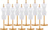 EXCEART 20 Pcs Model Stand Dress Form Mannequin Doll Holders, White Plastic Clothing Display for Fashion Dolls