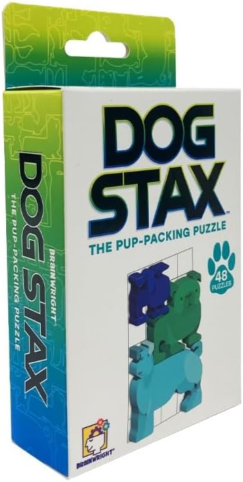 Brainwright - Dog STAX 48 Pieces - The Pup-Packing Puzzle