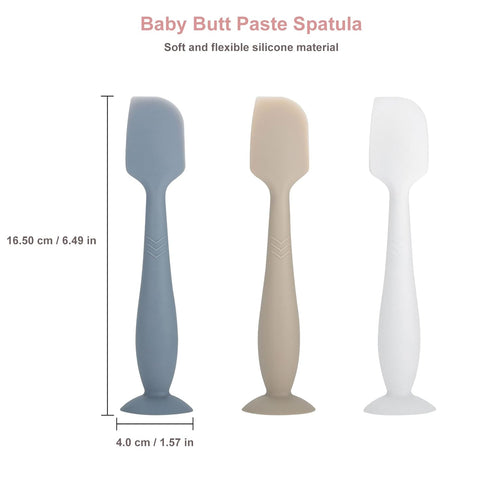 QYG 3 Pack Baby Diaper Paste Spatula, Newborn Diaper Cream Applicator, Suitable for Aquaphor & Desitin
