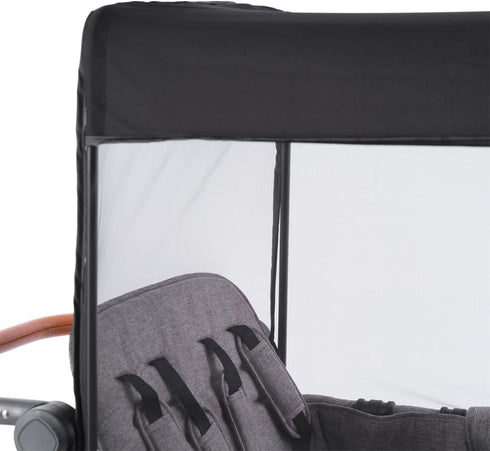 W4 W4 SeedFuture Mosquito Net Cover for Stroller Wagon, Mosquito Net Compatible with WONDERFOLD Black