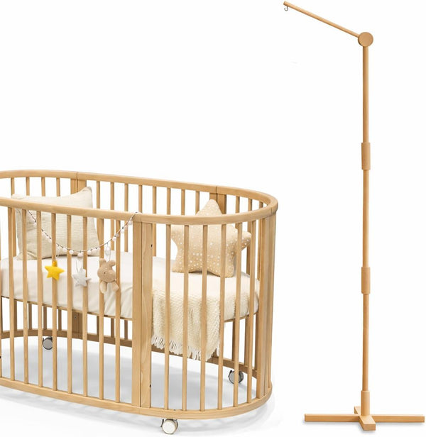 Crib Mobile Arm Wooden Floor Standing - 61 Inches Mobile Arm for