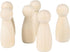 JAPCHET 50 Pack 3-1/2 Inch Large Unfinished Wooden Peg Dolls for DIY Art Craft Projects