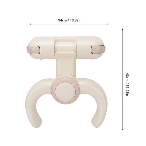 Luocute Baby Bath Stand, Wall Mounted Adjustable Foldable Shower Stand for Toddlers, with Anti Slip Base and Suction