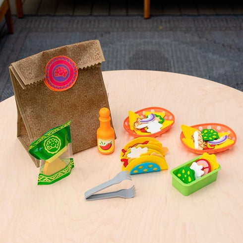 Set Playset 3+ Fat Brain Toys Pretendables Nacho - Pretend with Storage, Ages