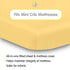 38" 24"/97 61 cm (2-Pack) BreathableBaby All-in-One Fitted Sheet & Waterproof Cover, for x x Mini Crib Mattress, Yellow