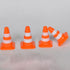 STOBOK 7pcs Traffic Cone - Miniature Traffic Signs Toys for Kids, DIY Traffic Roadblock Educational Toys