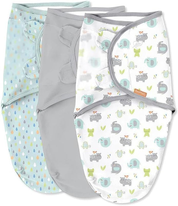 SwaddleMe by Ingenuity Original Swaddle, 100% Cotton, Improves Sleep & Calms Startle
