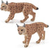 2 Pcs Realistic Lynx Figure, Plastic Lynx Figurine, Simulated Lynx Model for Halloween Christmas Party Favors