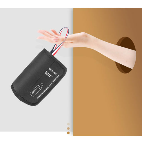 Toyvian USB Car Bottle Warmer Cover Portable Insulated Milk Bottle Heater with Lighter Cable for Travel Black