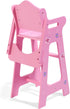Badger Basket Pink Toy Blossoms and Butterflies Doll High Chair Feeding Seat for 18 Inch Dolls